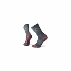 Smartwool Hike Classic Edition Light Cushion Mountain Pattern Crew Socks
