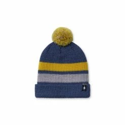 Smartwool Headwear Kids' Stripe Pom Beanie